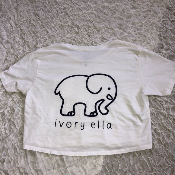 White Ivory Ella Crop Top - Picture 1 of 6